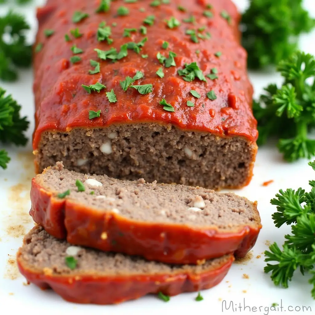 "Delicious Keto Diet Meatloaf with mashed cauliflower and roasted vegetables served in a rustic kitchen."