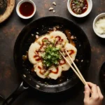 Japanese Monjaro Recipe Free cooking on teppan grill with authentic toppings”