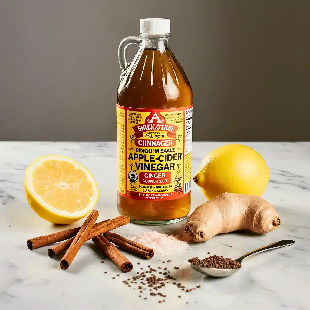 Flat lay of ingredients used in the zepbound natural recipe