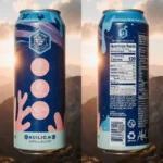 Refreshing Alani Energy Drink Caffeine surrounded by fresh fruits and herbs in a modern kitchen