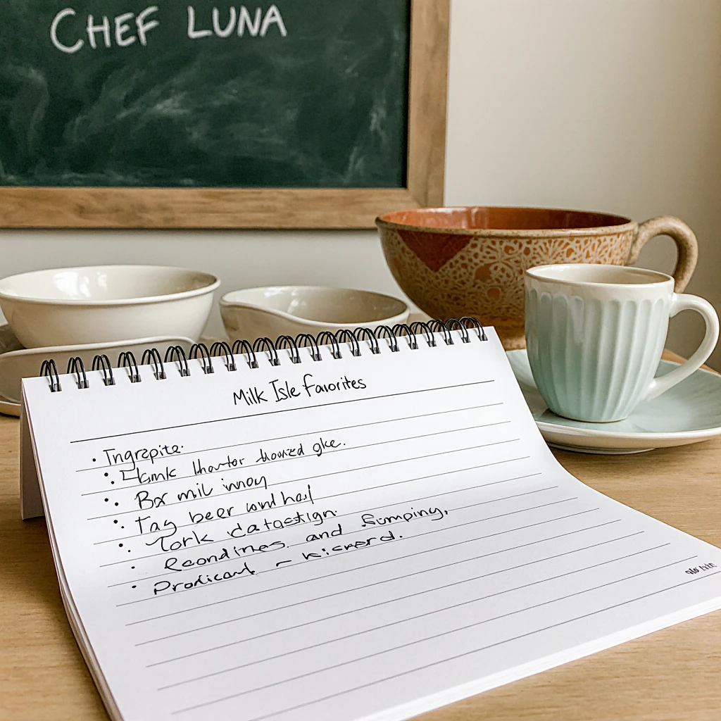 Conclusion of recipe using Publix Milk Isle ingredients