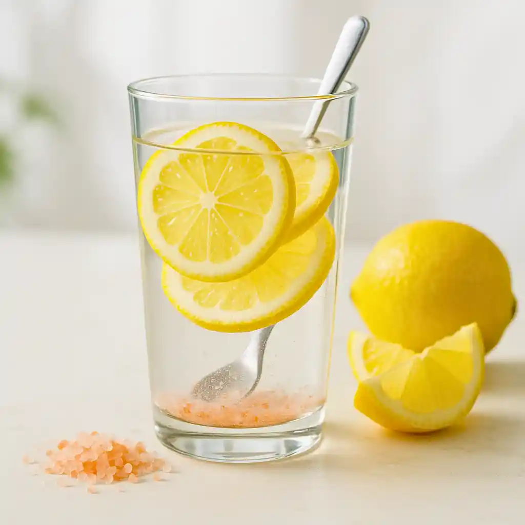 Pink Himalayan Salt Drink for Weight Loss with Lemon