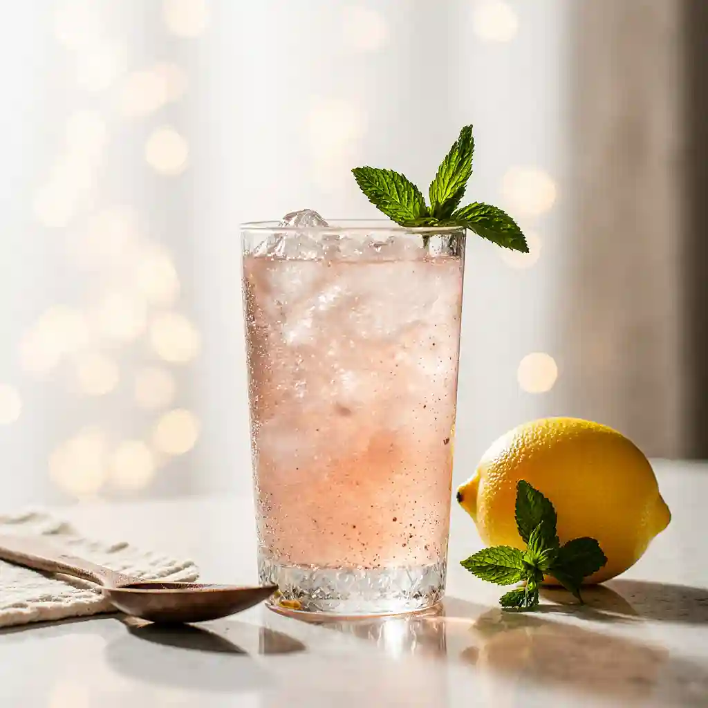 Conclusion of Burnjaro Pink Salt Recipe: Refreshing drink with pink salt, lemon, and mint for overall wellness.