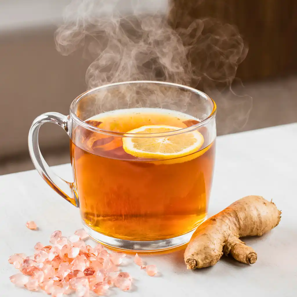 Ginger Pink Salt Detox Tea for Weight Loss