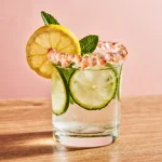 Refreshing Pink Salt Detox Drink with Lemon, Cucumber, and Mint