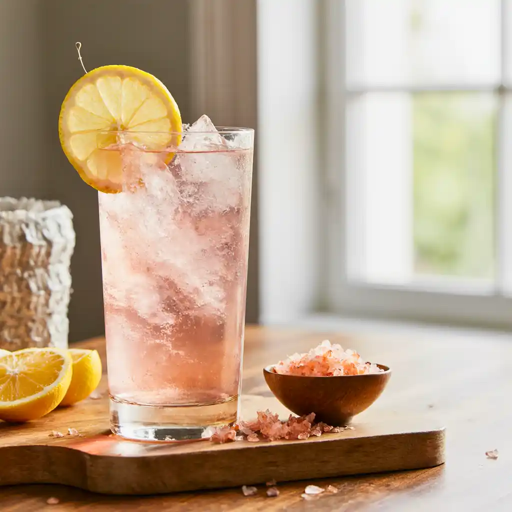 Himalayan pink salt trick recipe for weight loss drink with lemon