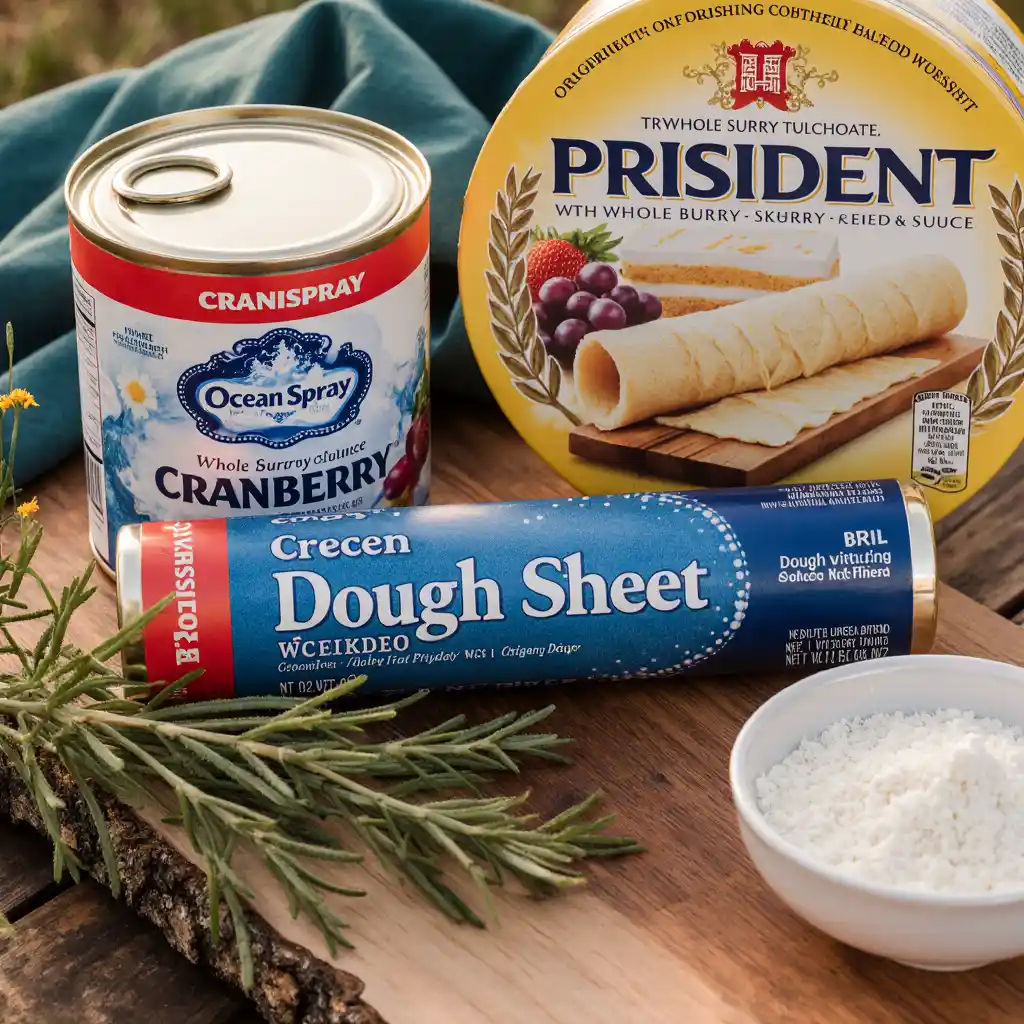 Baked Cranberry Brie Bites