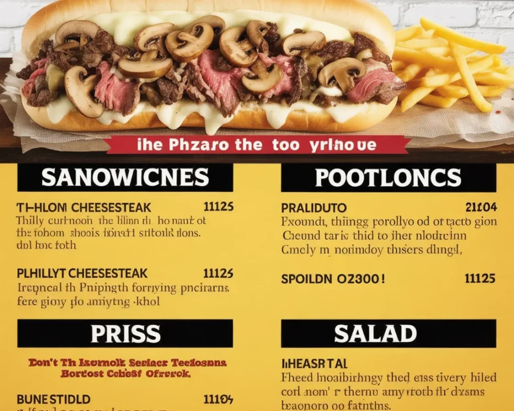 Food truck menu board showcasing creative display ideas for attracting customers.