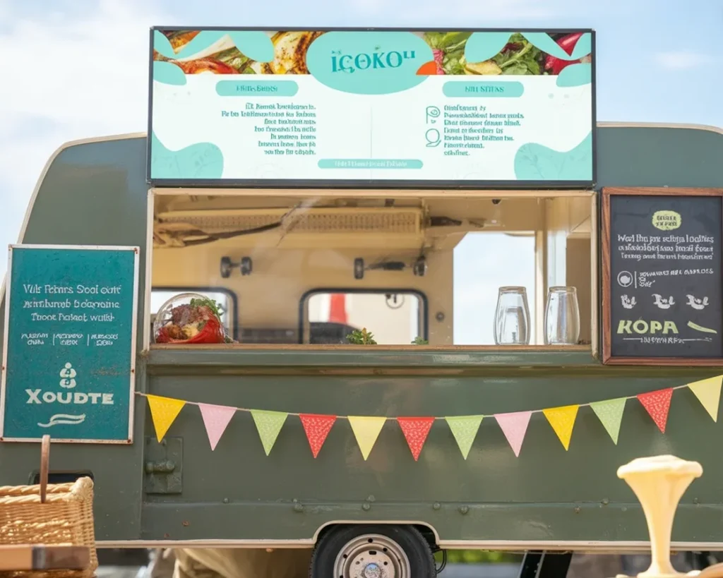 Creative menu board ideas for food trucks showcased in an eye-catching design.