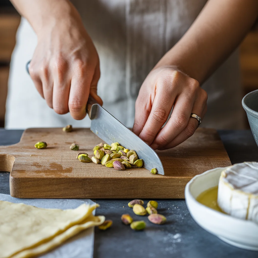 Savory Pistachio Brie Bites