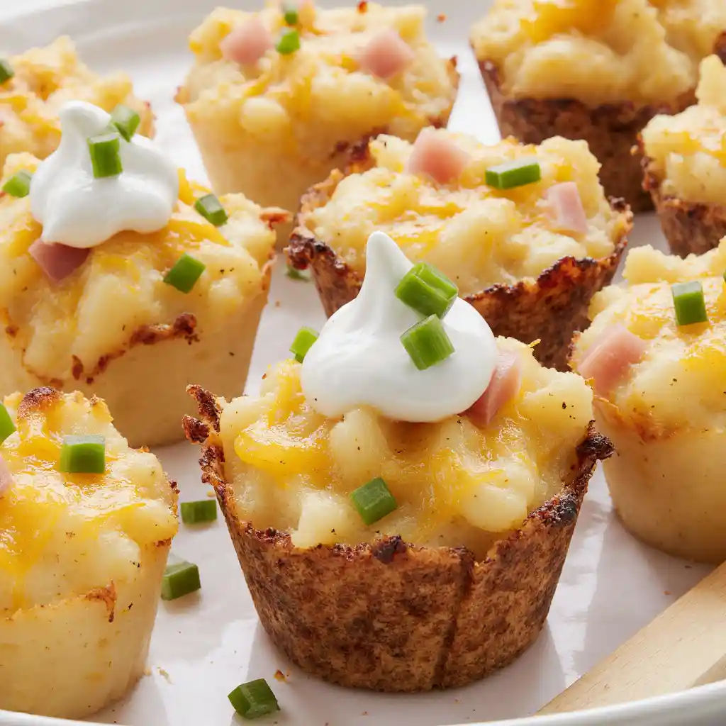 Cheesy Mashed Potato Puffs