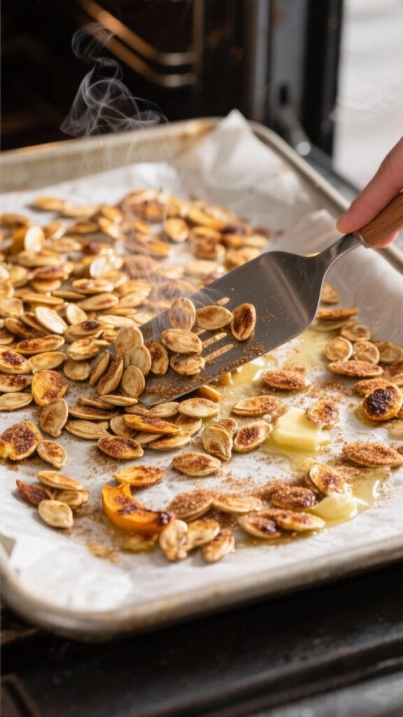 Cinnamon Sugar Roasted Pumpkin Seeds