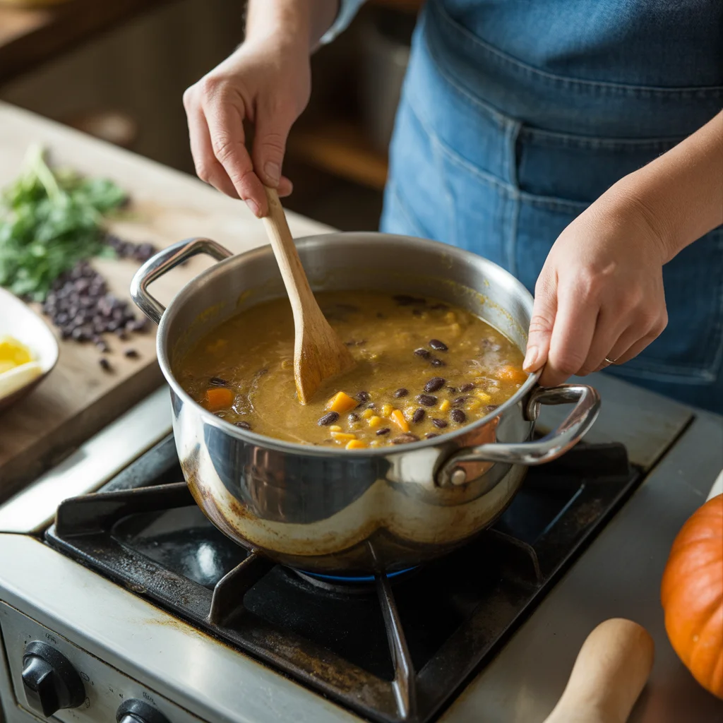 Nourishing Pumpkin Black Bean Soup Recipe