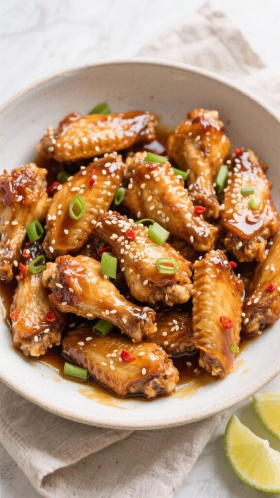 Sweet Honey Garlic Chicken Wings
