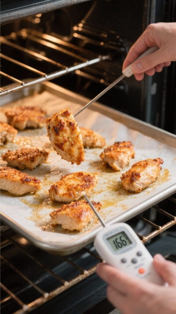Crispy Baked Chicken Bites With Zesty Ranch Dip