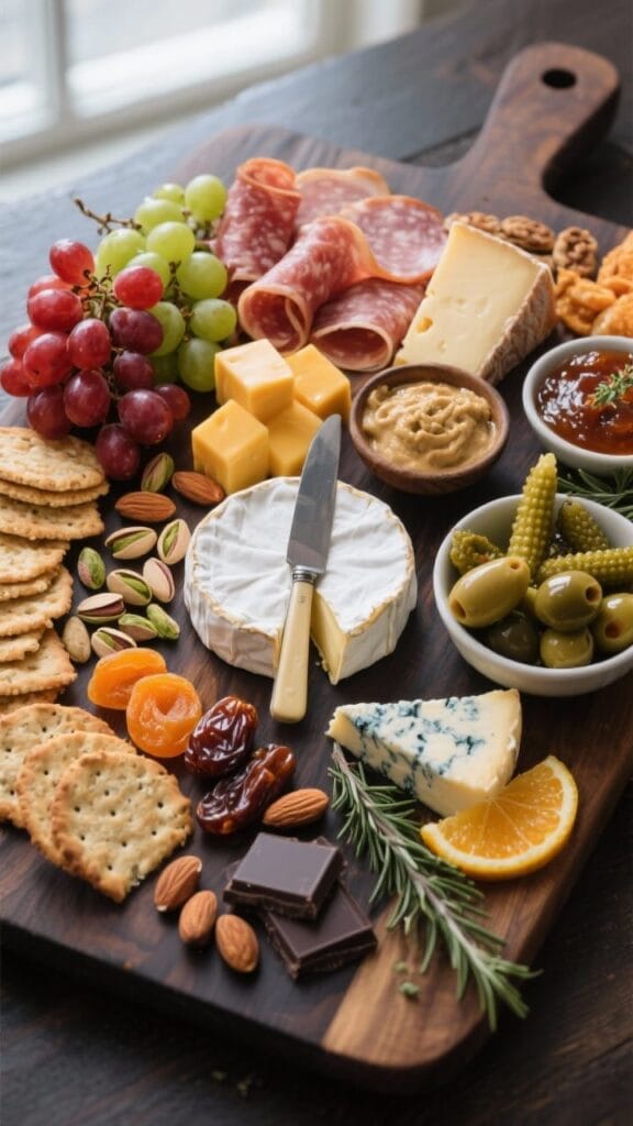 New Year’s Charcuterie Board & Crockpot Appetizers
