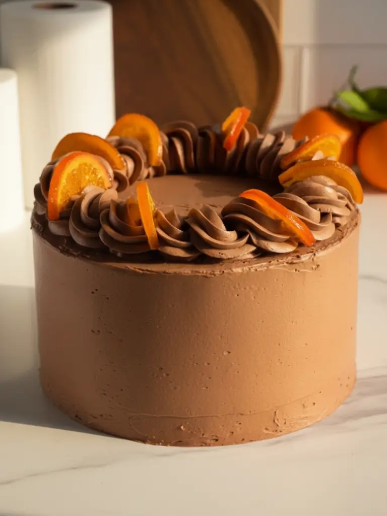 moist Chocolate Orange Layer Cake