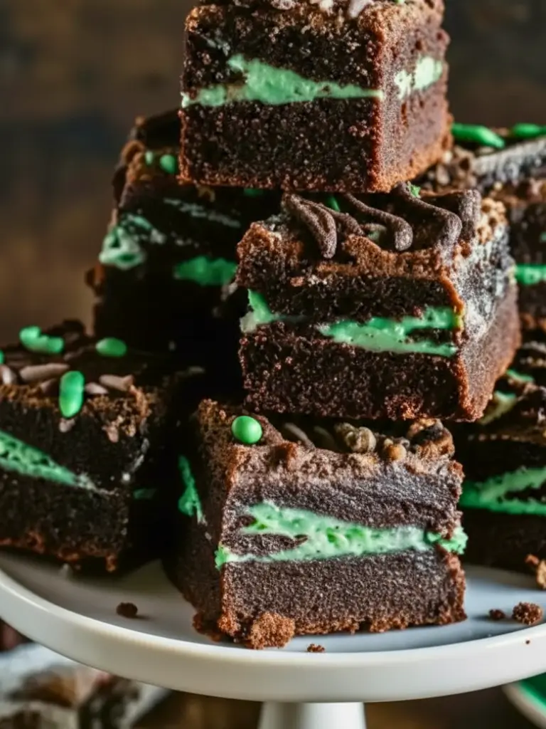 The Ultimate Loaded Mint Brownies