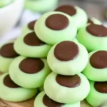 Chocolate Mint Cream Cheese Buttons