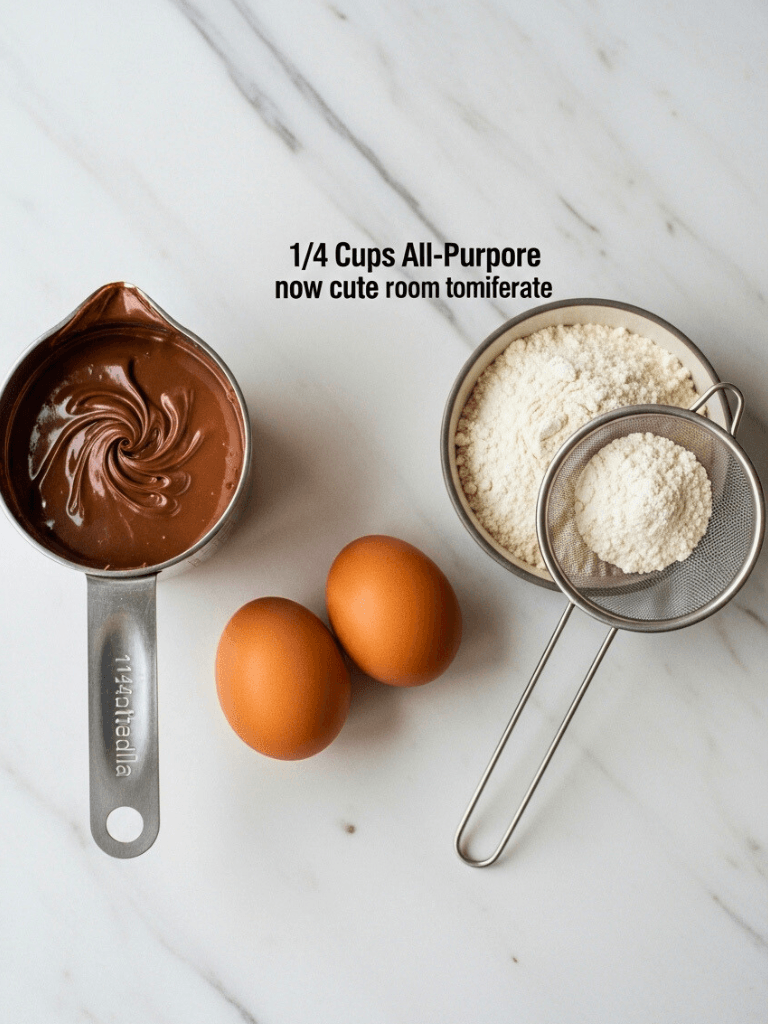 Ingredient Neded For 3 Ingredient Nutella Brownies