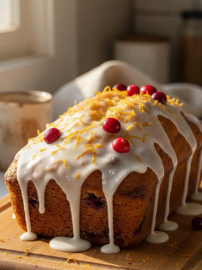 Best Orange Cranberry Loaf Cake Recipe Ever