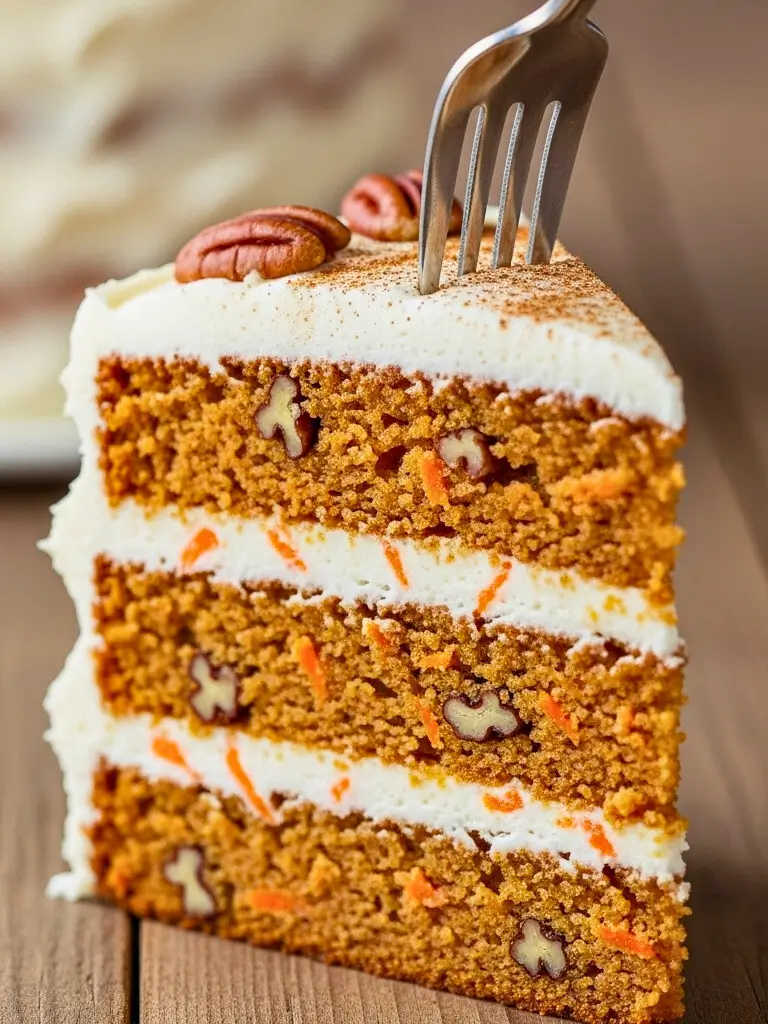 Carrot Cake Best Moist Recipe with Cream Cheese
