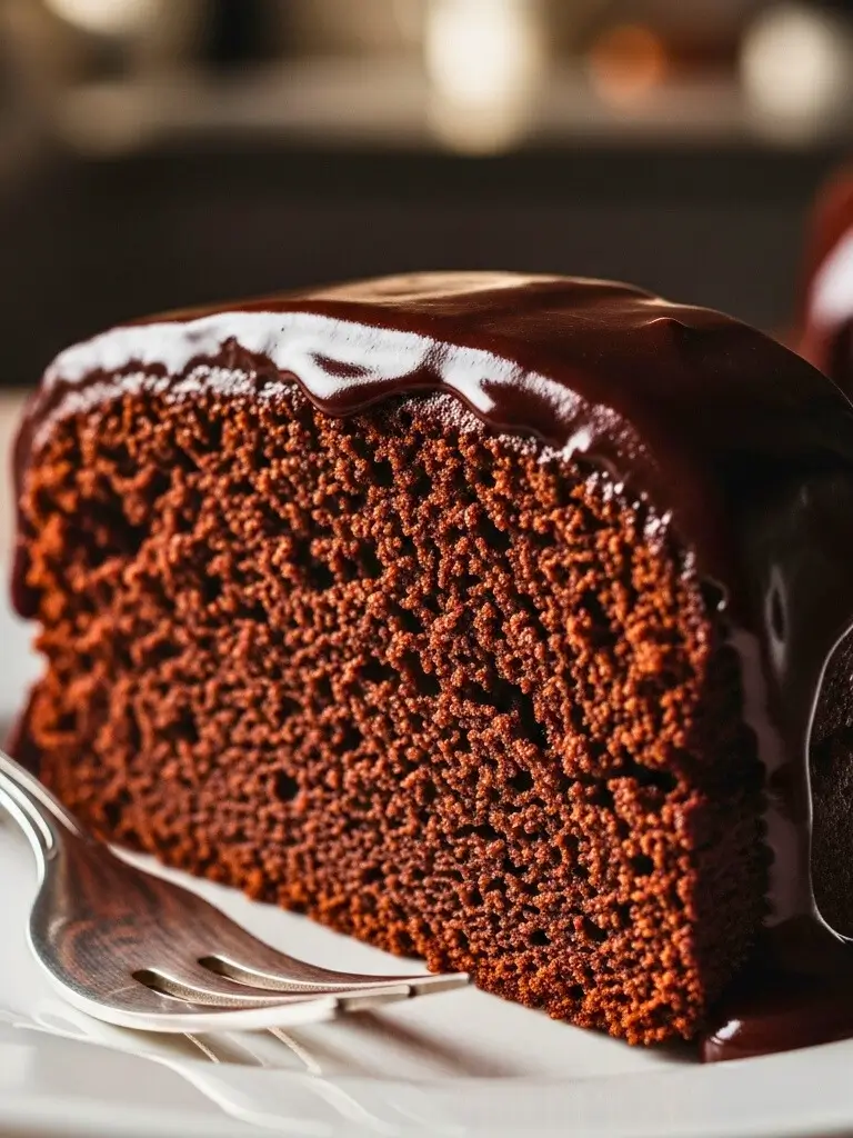 Chocolate Cake with Chocolate Glaze