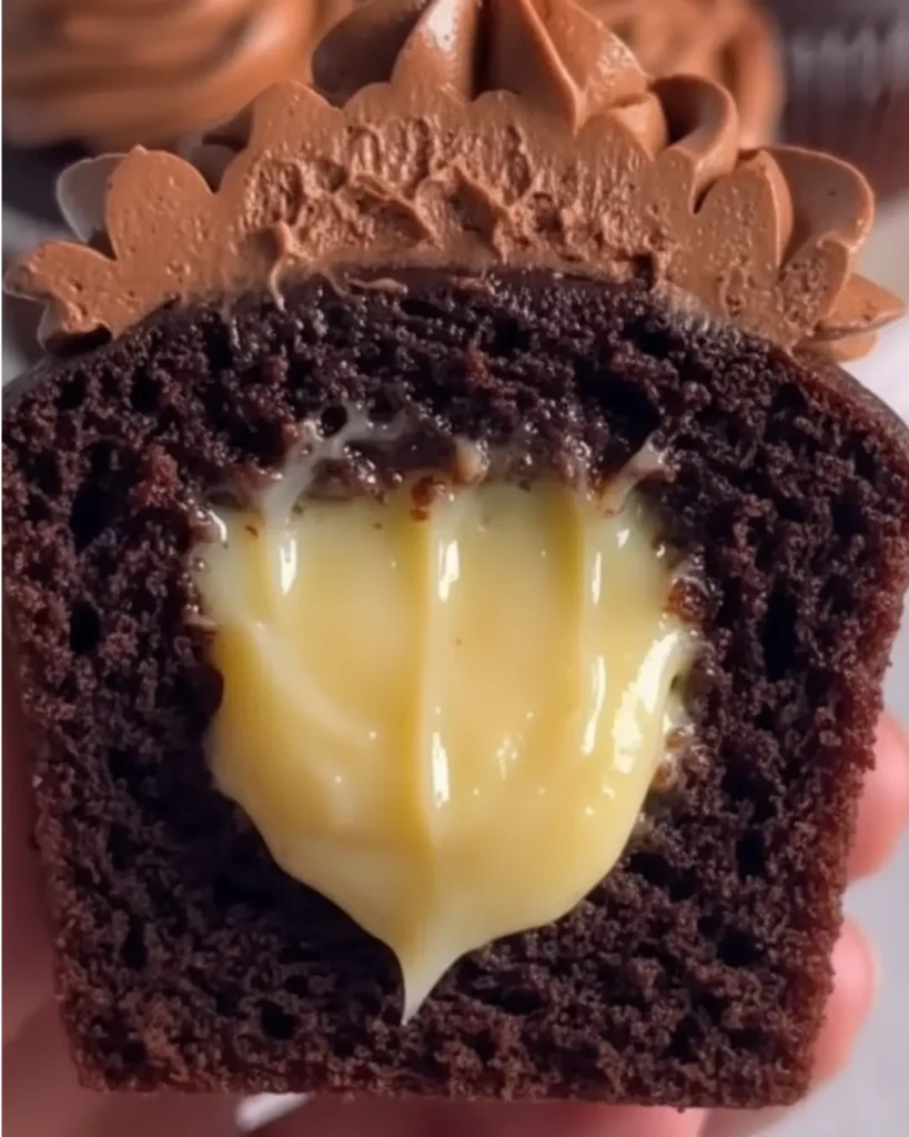 Chocolate Custard Cupcake