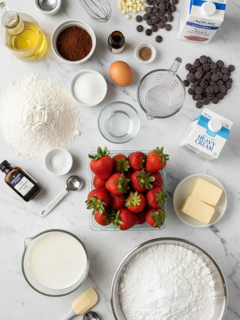 Chocolate Strawberry Cupcakes