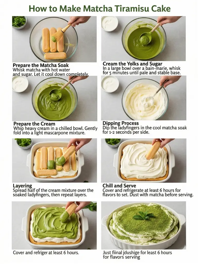 Matcha Tiramisu Cake