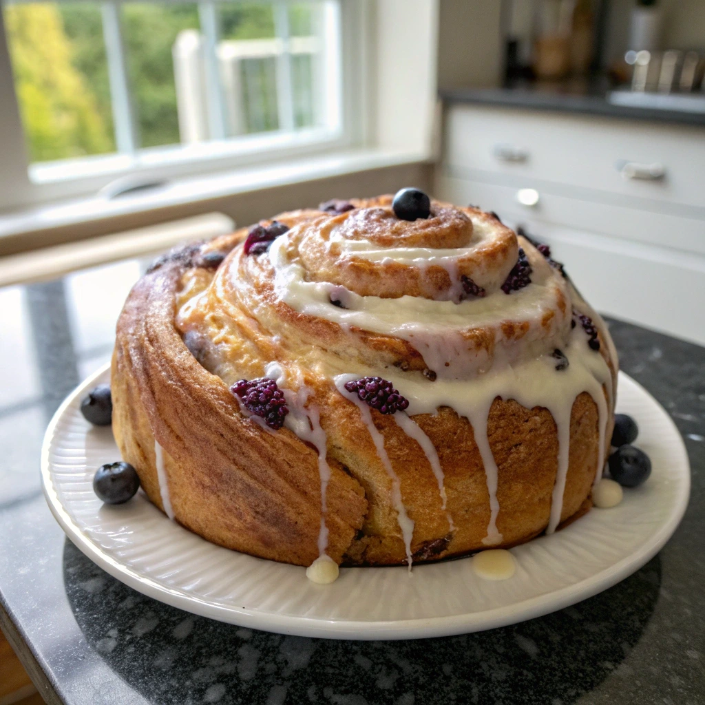 The Best Blueberry Lemon Sourdough with Cream Cheese Swirl