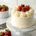 EASY STRAWBERRY CREAM CAKE