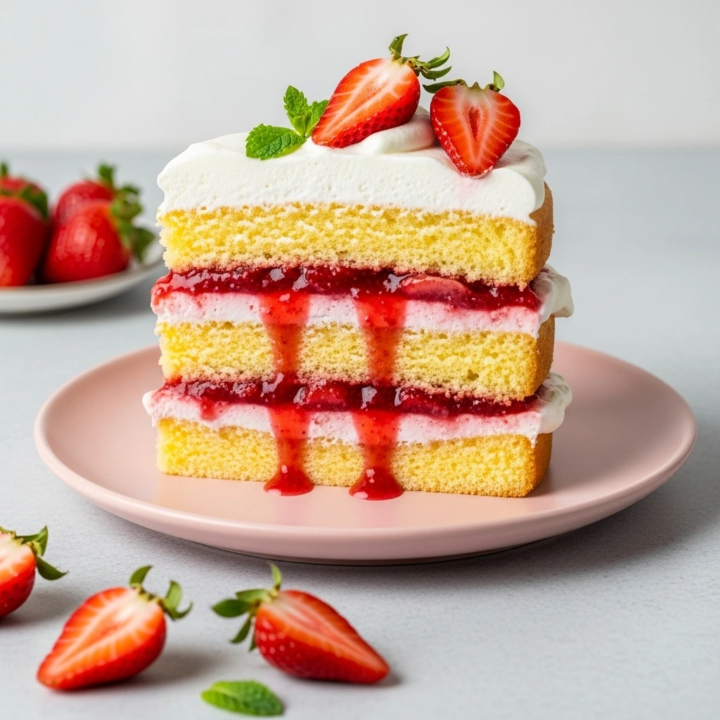 The Best Strawberry Shortcake Layer Cake