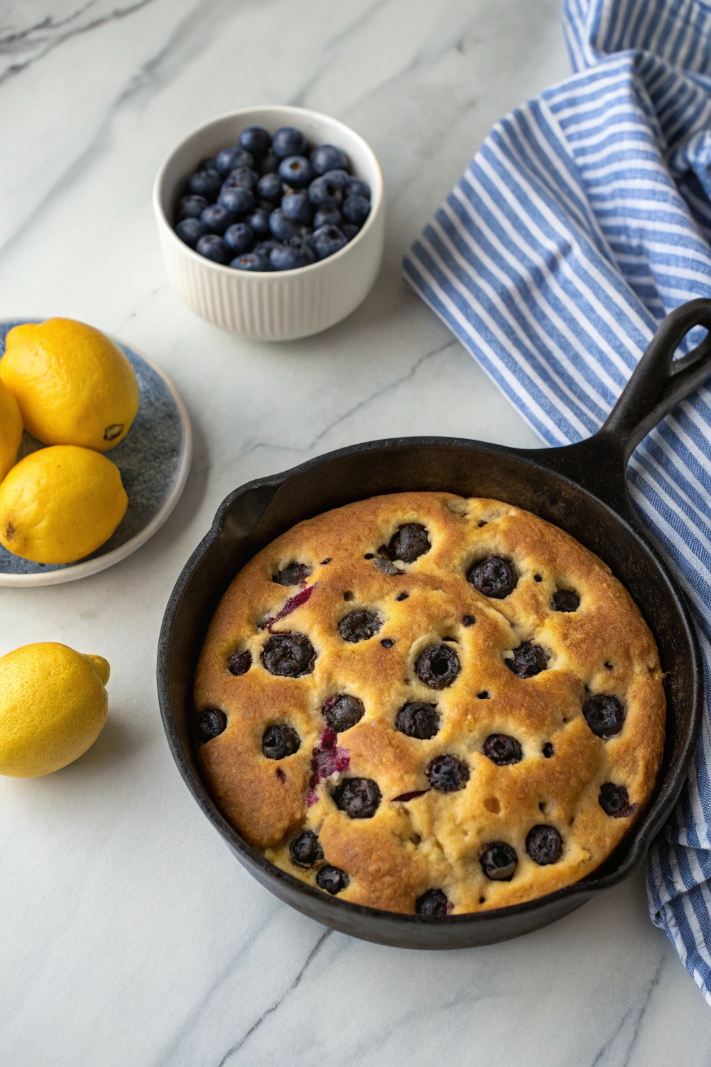 Sourdough Lemon Blueberry Focaccia