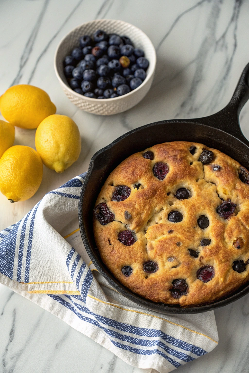 Sourdough Lemon Blueberry Focaccia