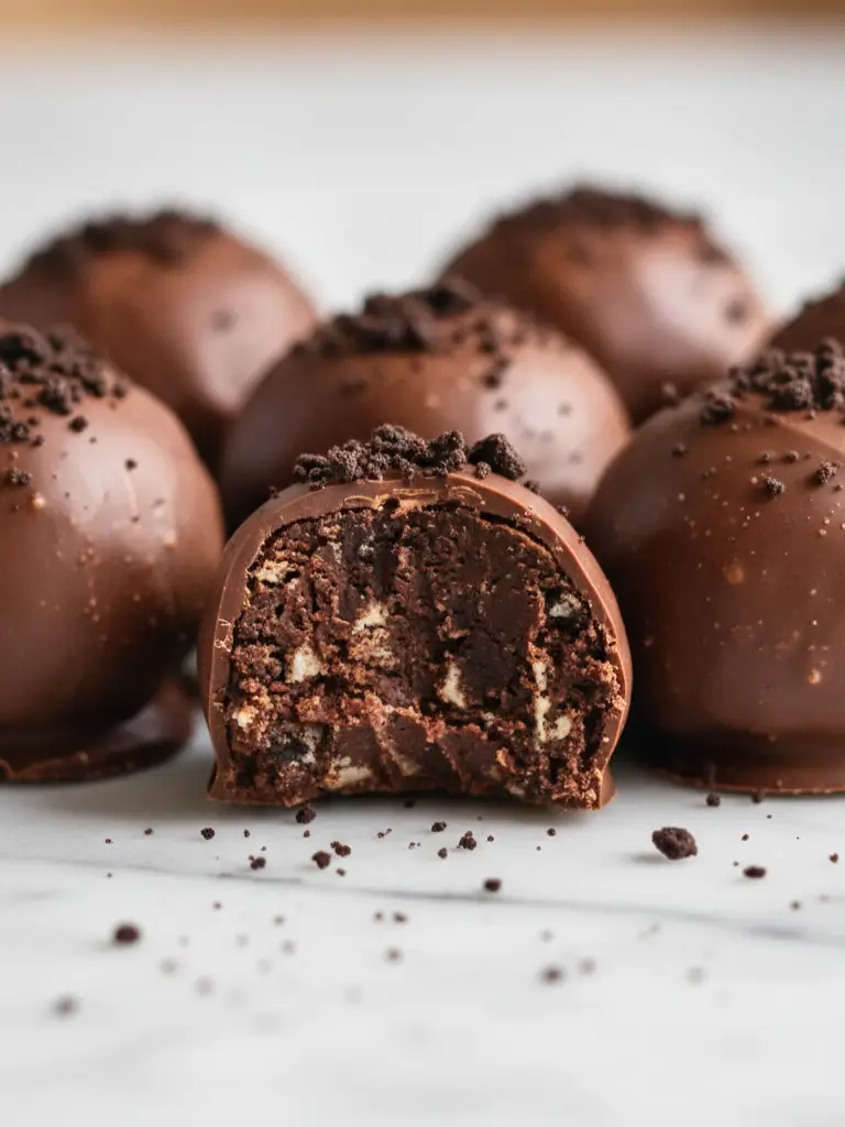 Easy Chocolate Brownie Truffles
