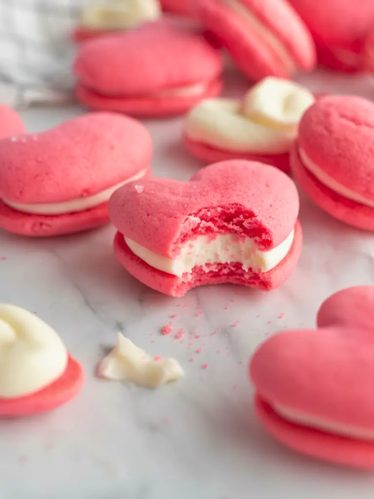Pink Velvet Whoopie Pies