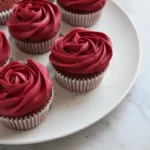 Red Velvet Rose Cupcakes