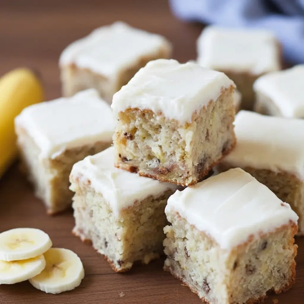 Fudgy Banana Bread Brownies with Brown Butter Glaze