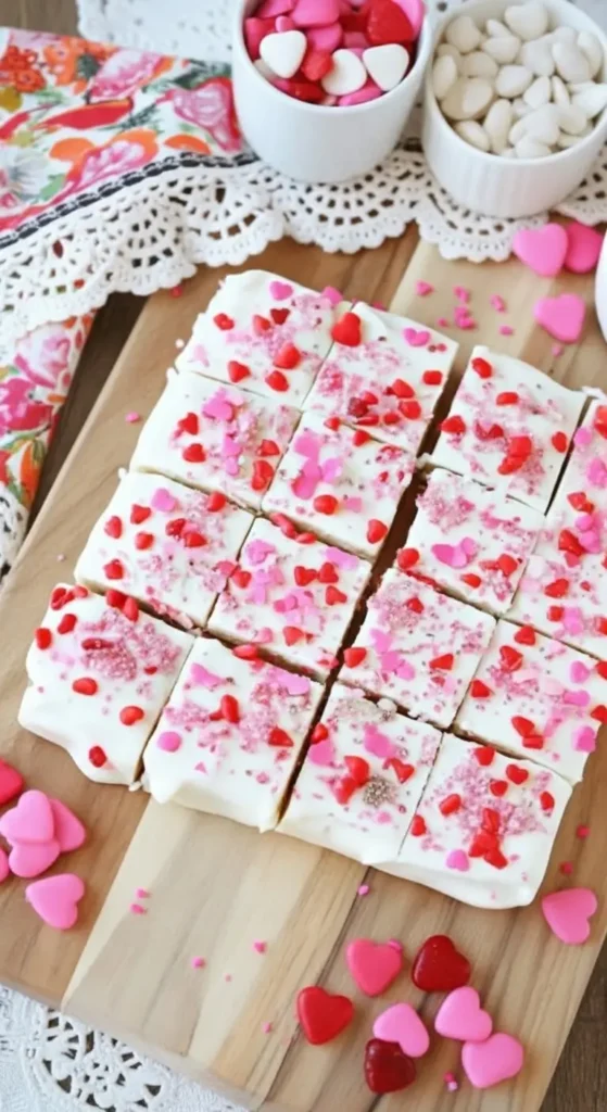 Chewy Valentine Sugar Cookie Bars
