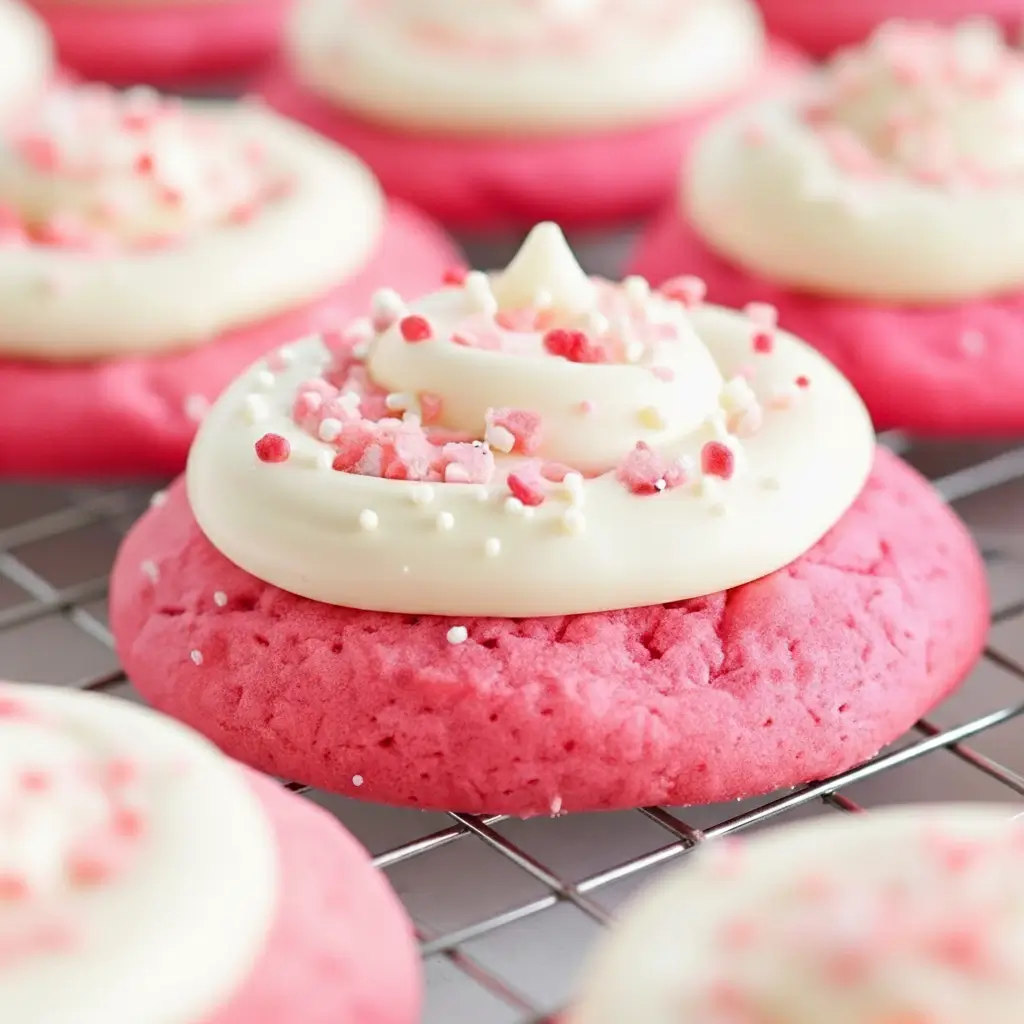 Best Copycat Crumbl Pink Velvet Cookies
