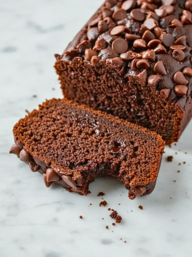 moist chocolate banana bread