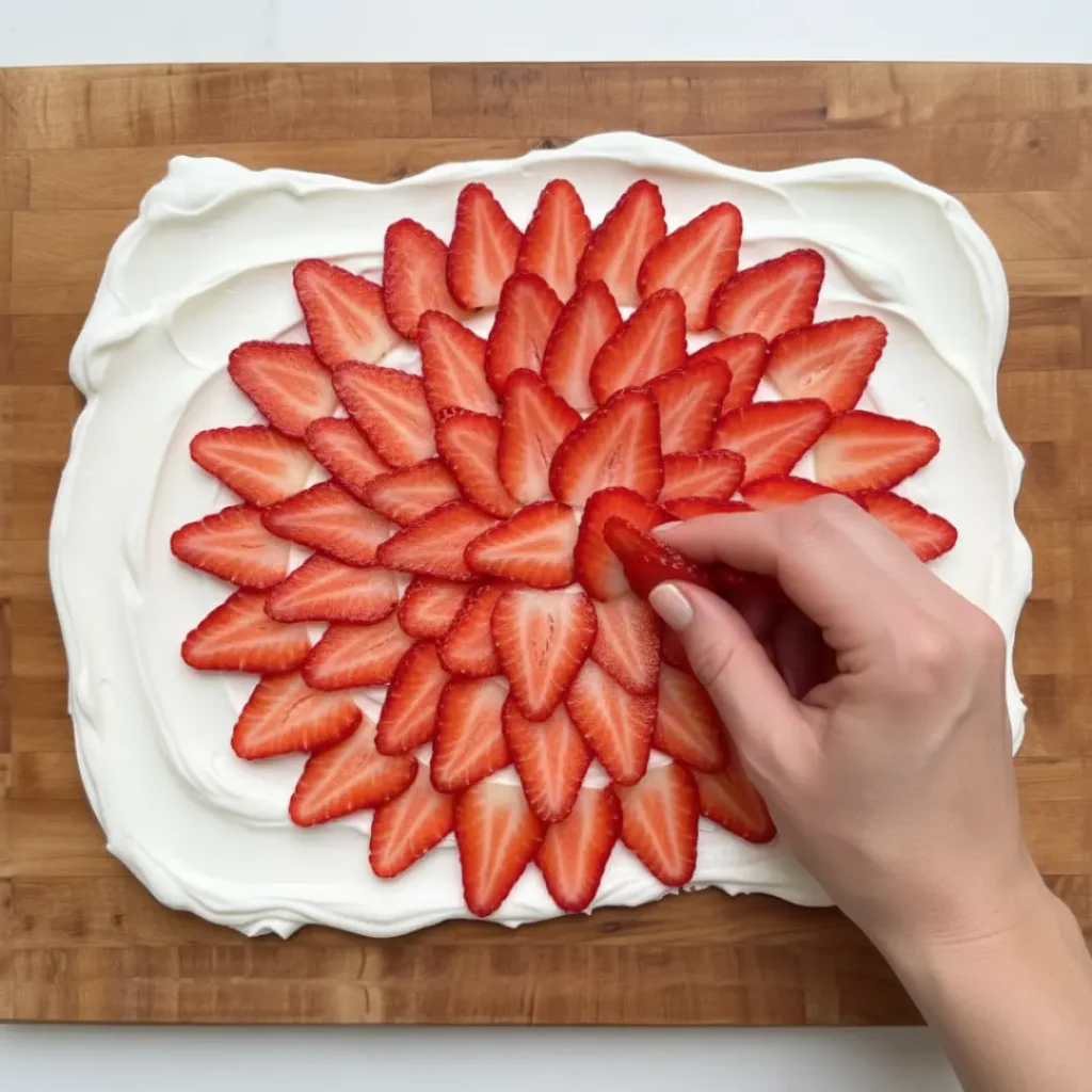 Perfect texture of Strawberry Cheesecake Icebox Cake