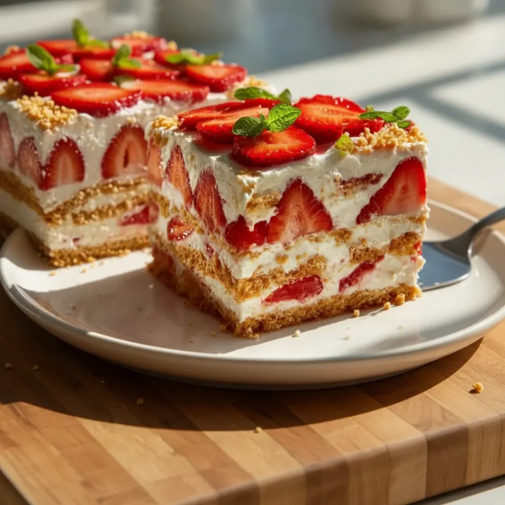 strawberry-cheesecake-icebox-cake