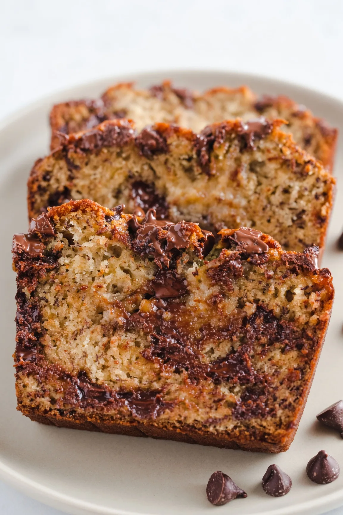 Bake the ultimate Chocolate Chip Banana Bread. This easy, moist, one-bowl recipe uses overripe bananas and semisweet chips for bakery-style perfection.