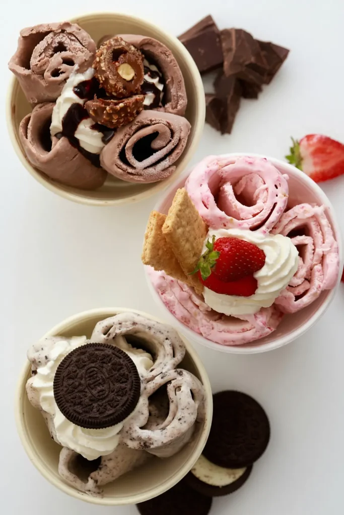 Master fruit ice cream rolls at home with fresh strawberries and pink guava using a stir-fry ice cream pan. Discover professional culinary tips today!