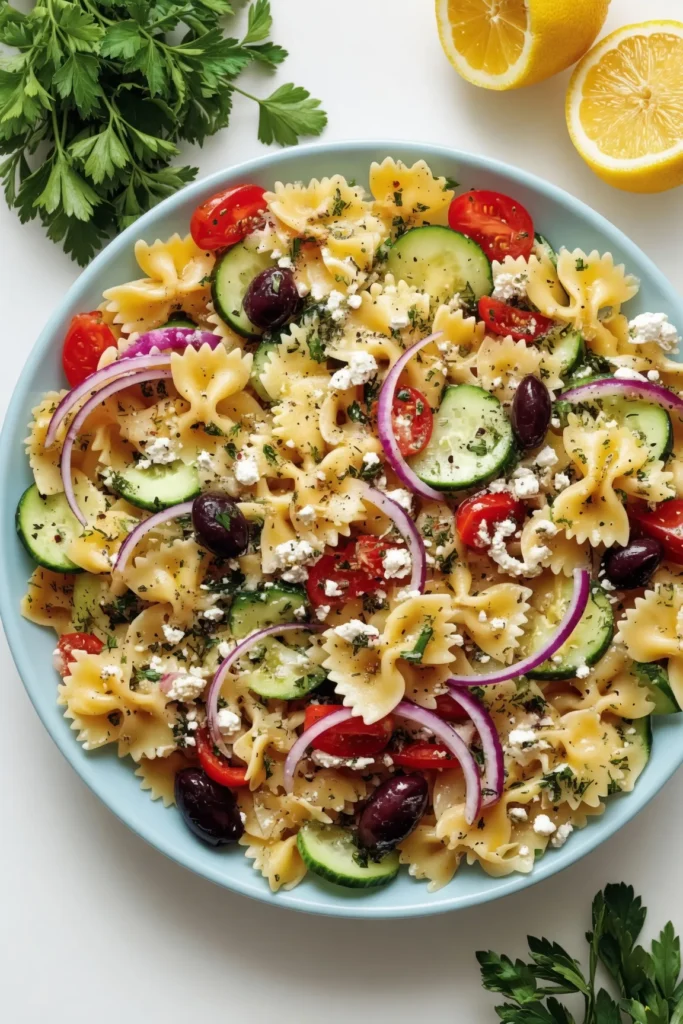 Looking for the perfect Mediterranean Pasta Salad? Discover a chef-tested, vibrant recipe loaded with fresh veggies, feta, and a tangy homemade vinaigrette.
