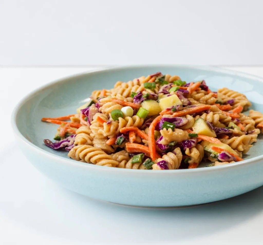 Craving a protein-packed Thai pasta salad? This vibrant, incredible recipe features a spicy peanut dressing and crunchy veggies for perfect meal prep.