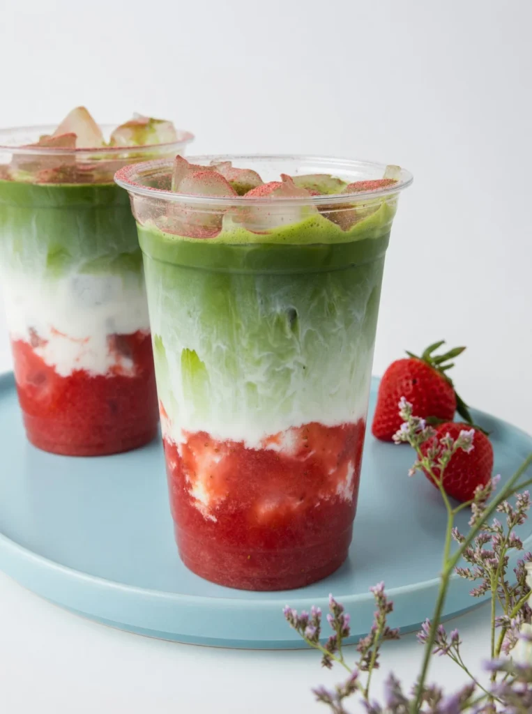 Looking for the perfect Strawberry Matcha Recipe? Master this layered, visually stunning latte at home with expert tips, real fruit syrup, and zero failures.