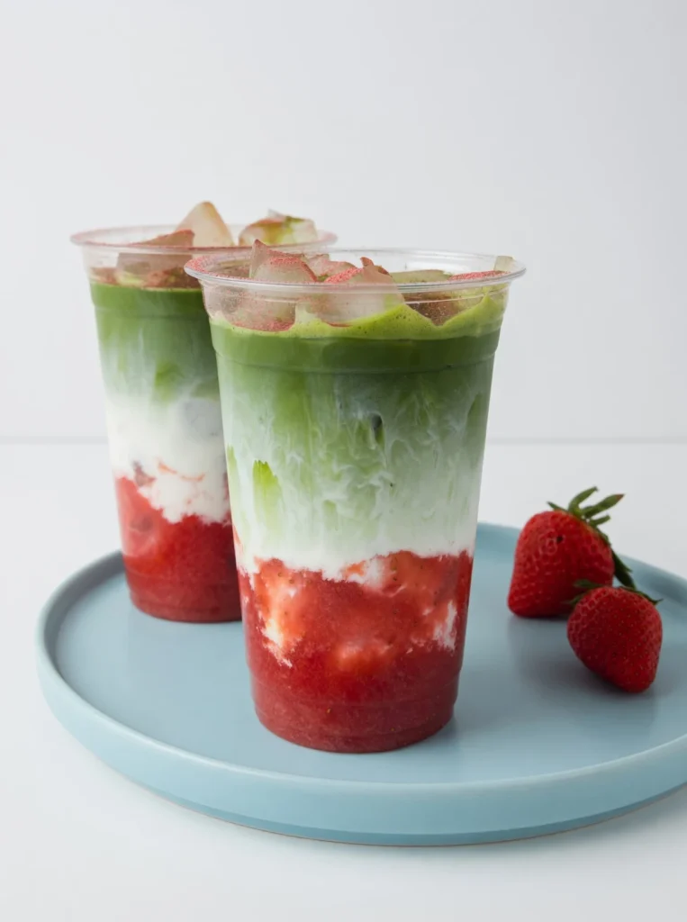 Looking for the perfect Strawberry Matcha Recipe? Master this layered, visually stunning latte at home with expert tips, real fruit syrup, and zero failures.
